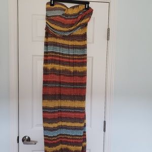 Strapless maxi dress